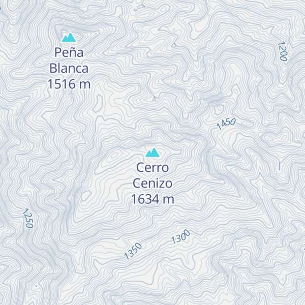 Map of Cerro Cenizo