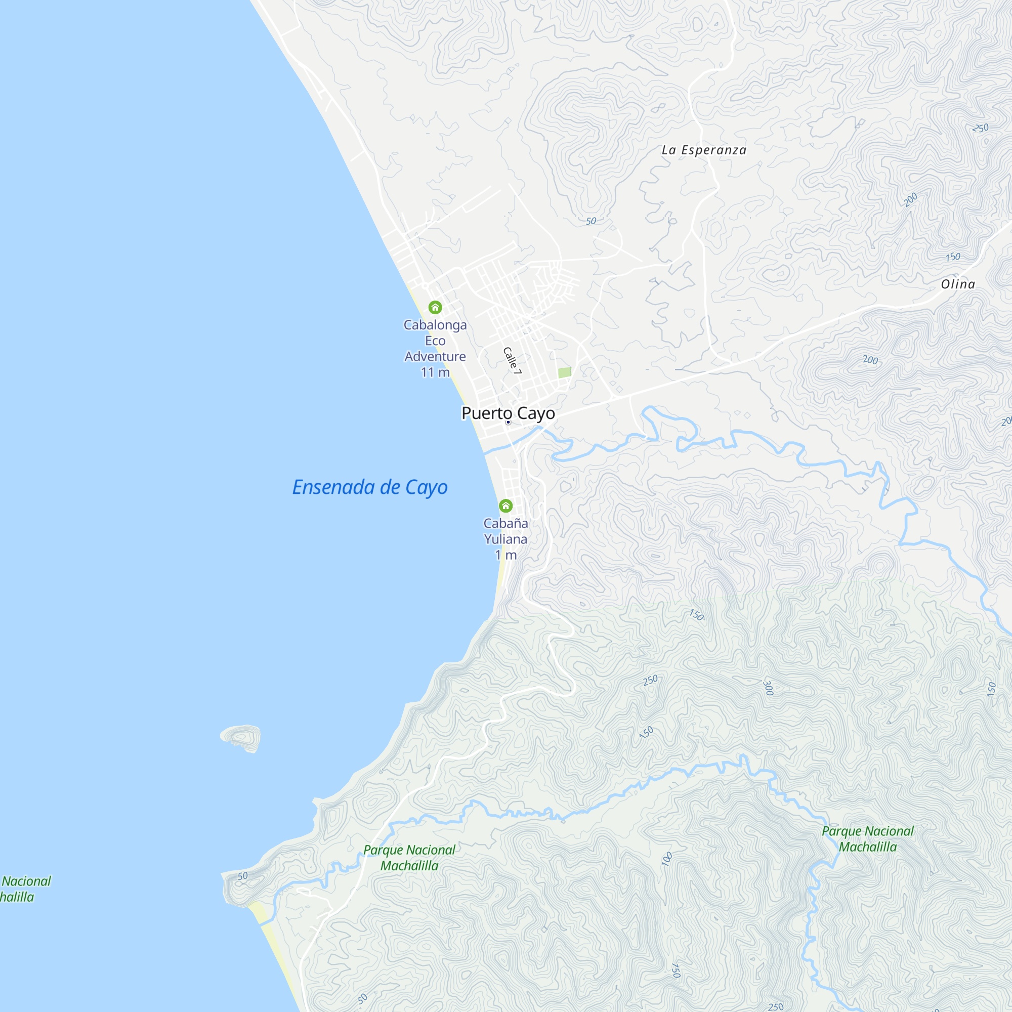 Cabaña Yuliana map