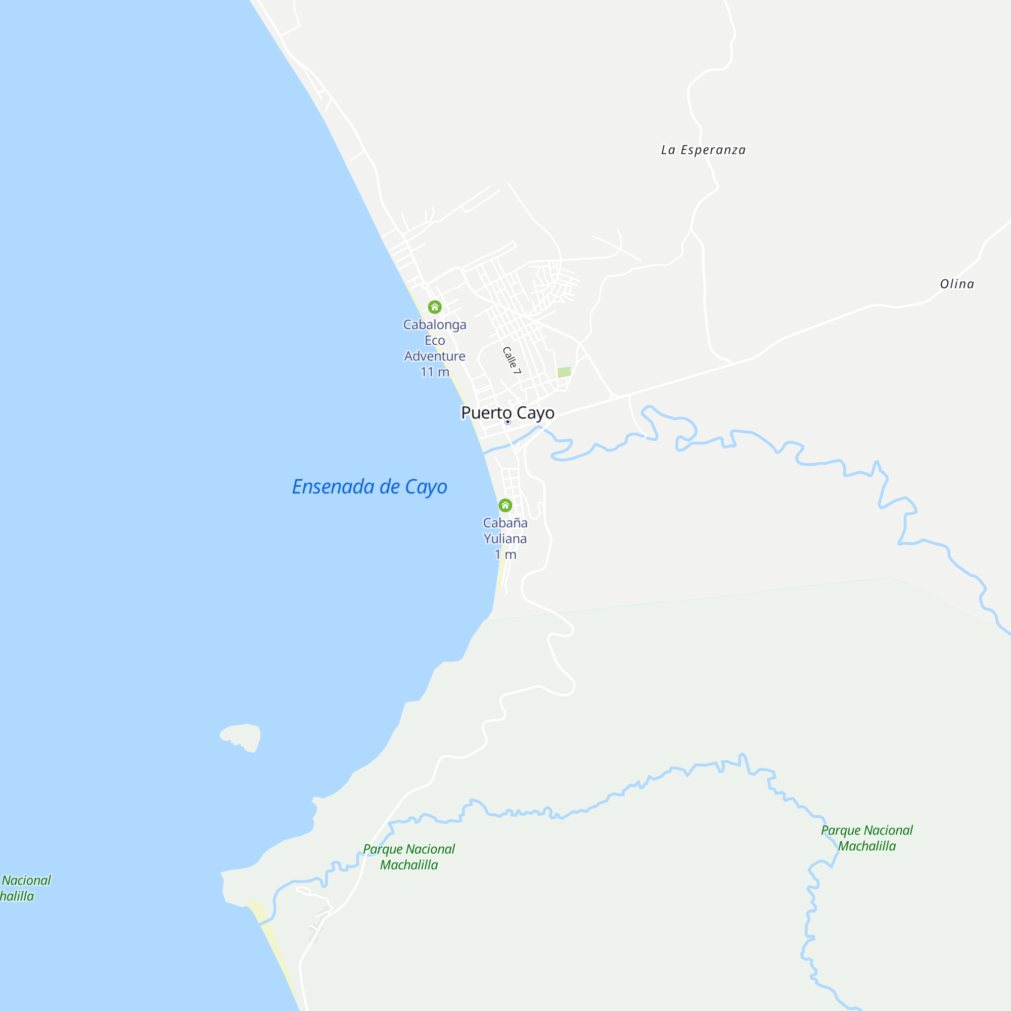 Cabaña Yuliana map