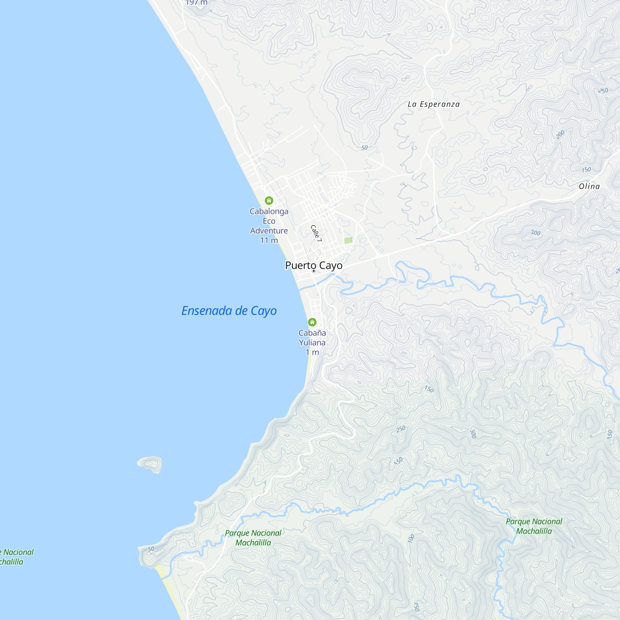 Cabaña San Carlos map