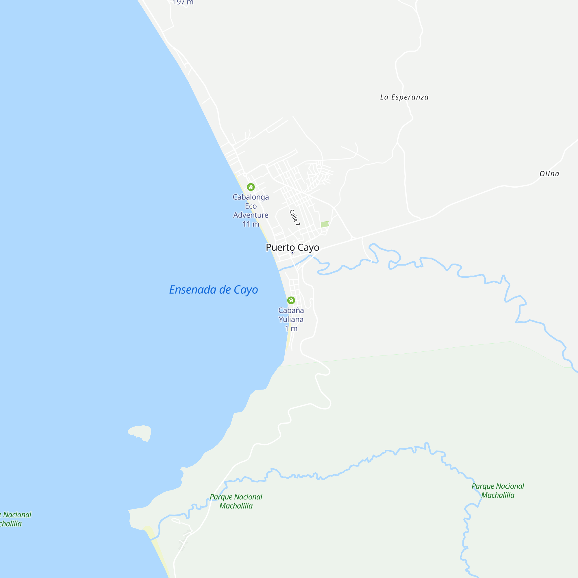 Cabaña San Carlos map
