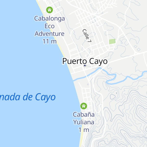 Map of Cabaña las palmeras
