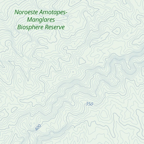 Map of La Cuchilla de La Huaca