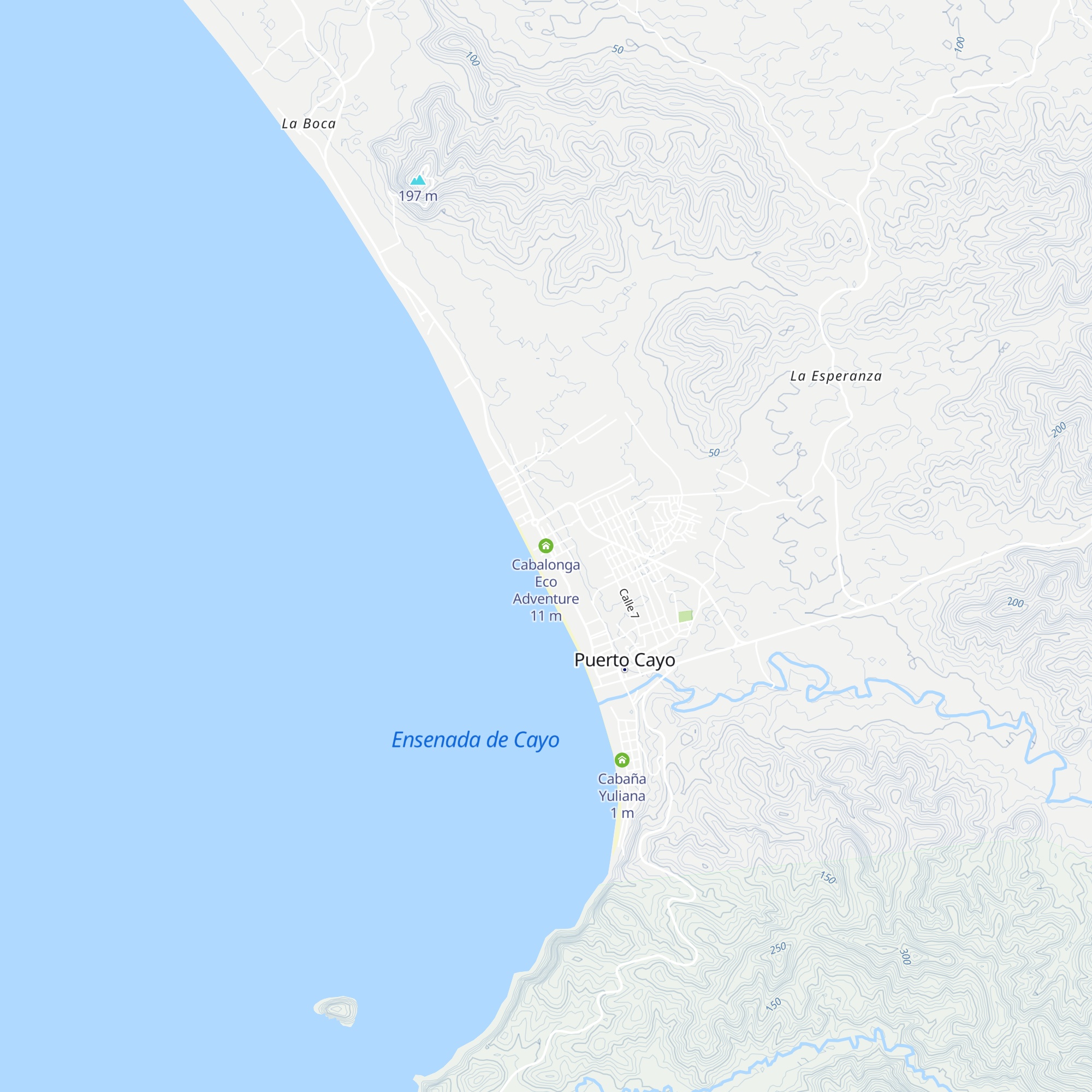 Cabalonga Eco Adventure map