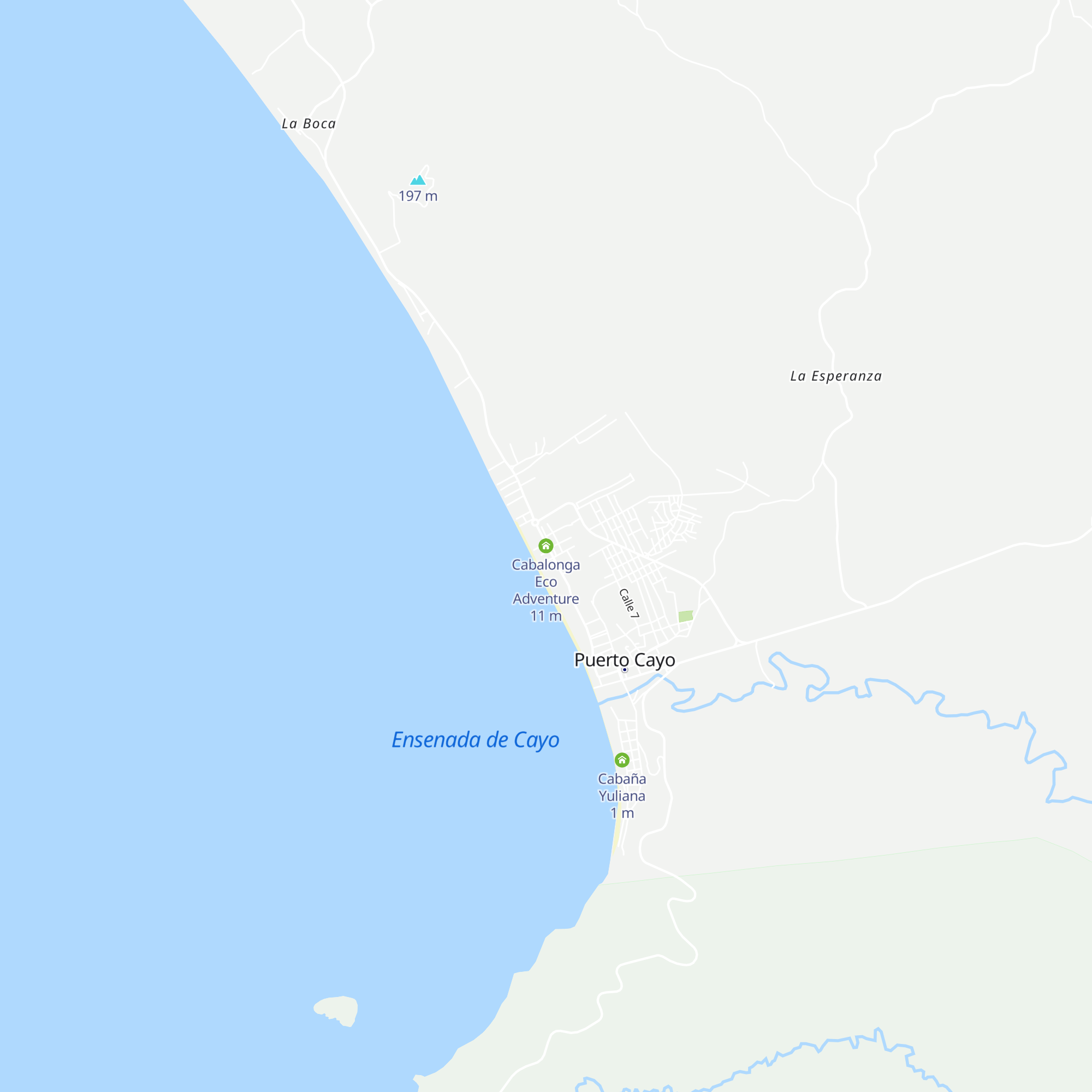 Cabalonga Eco Adventure map