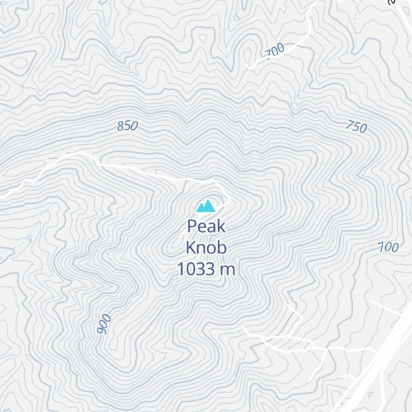 Map of Peak Knob