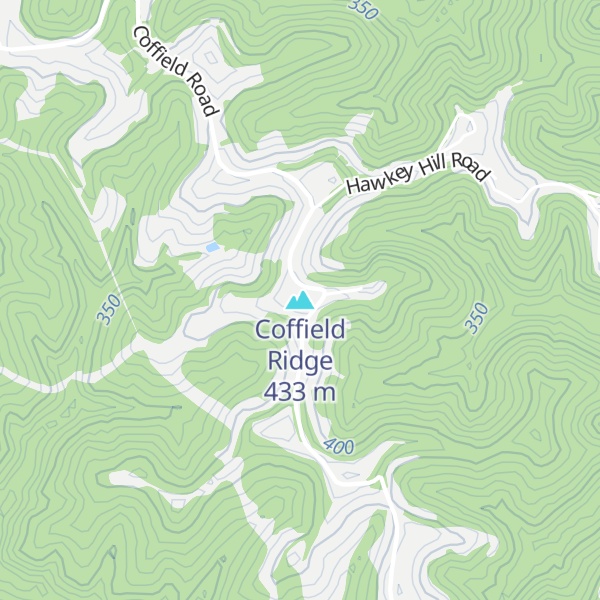 Map of Coffield Ridge