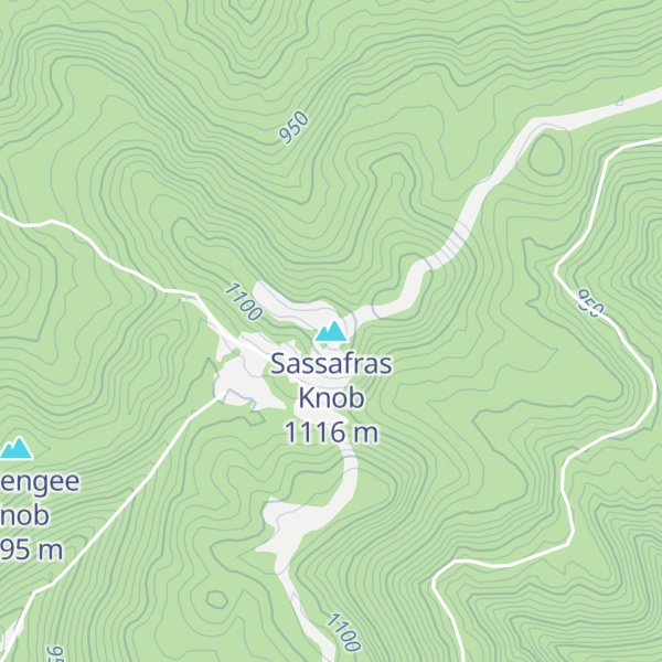 Map of Sassafras Knob