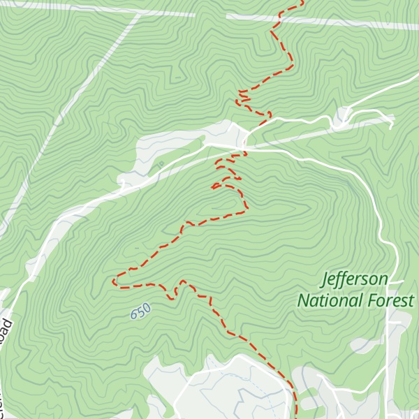 Map of Hemlock Ridge