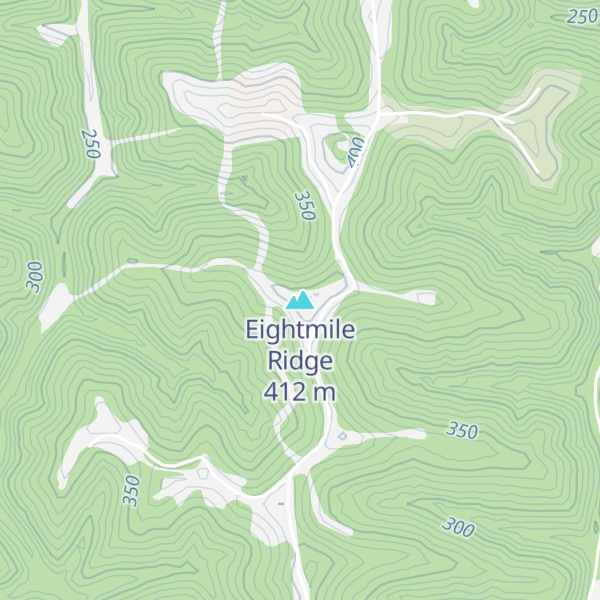 Map of Eightmile Ridge