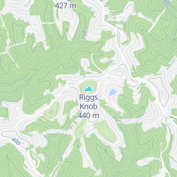 Map of Riggs Knob