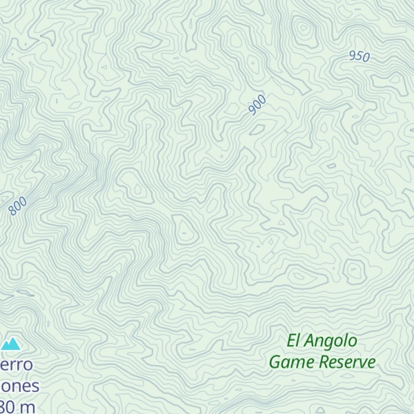Map of Cerro Pico Las Huacas