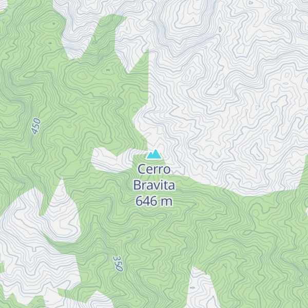 Map of Cerro Bravita