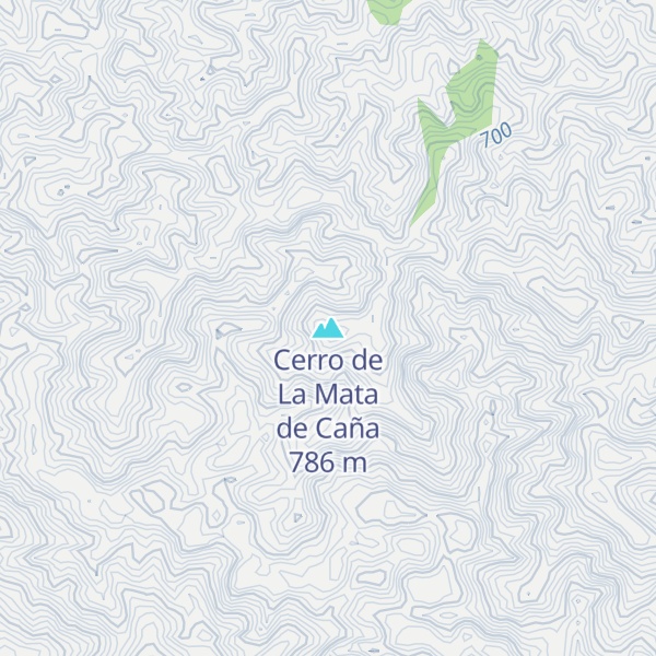 Map of Cerro de La Mata de Caña