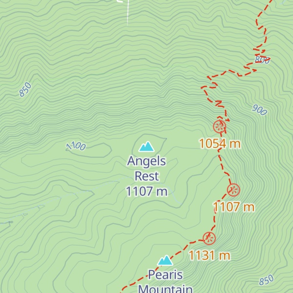 Map of Angels Rest
