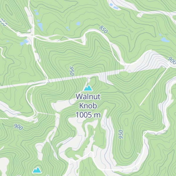 Map of Walnut Knob