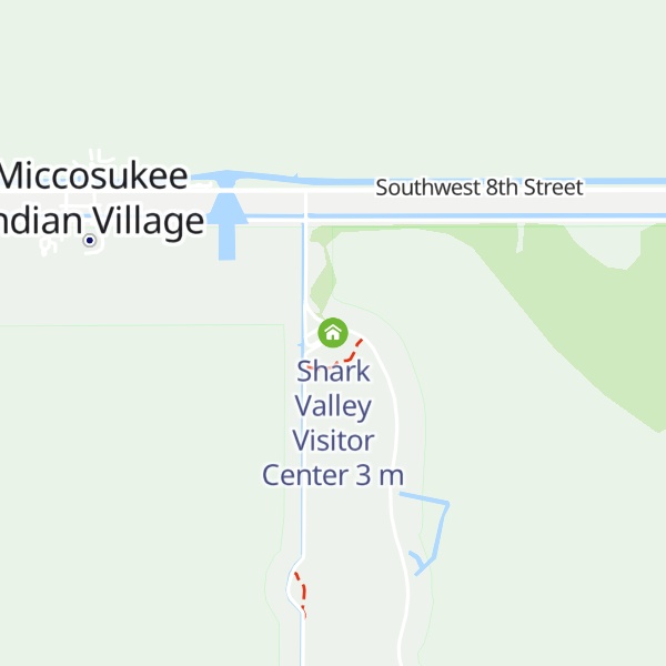 Map of Shark Valley Visitor Center
