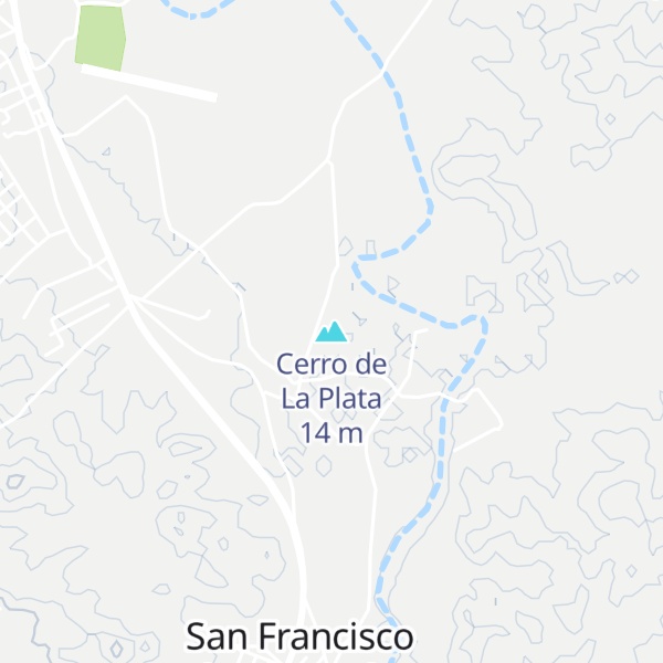 Map of Cerro de La Plata
