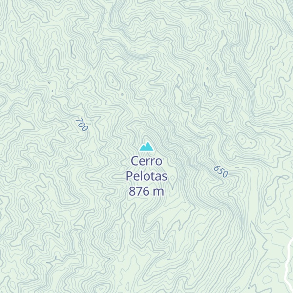 Map of Cerro Pelotas