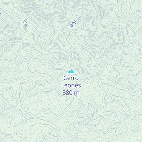 Map of Cerro Leones