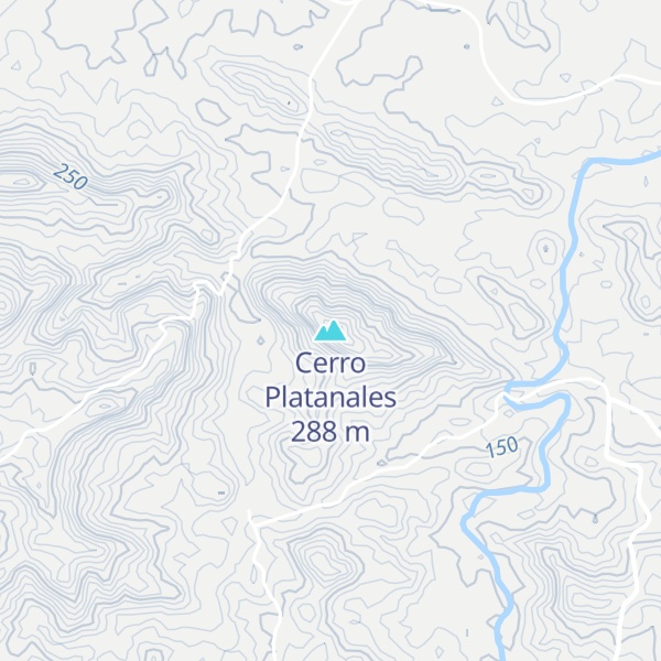 Map of Cerro Platanales