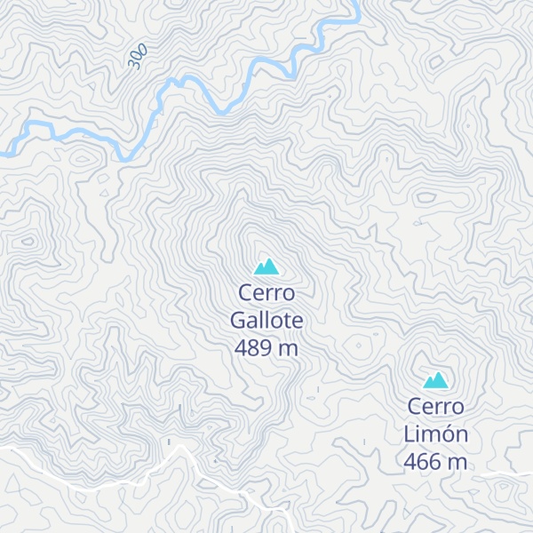 Map of Cerro Gallote