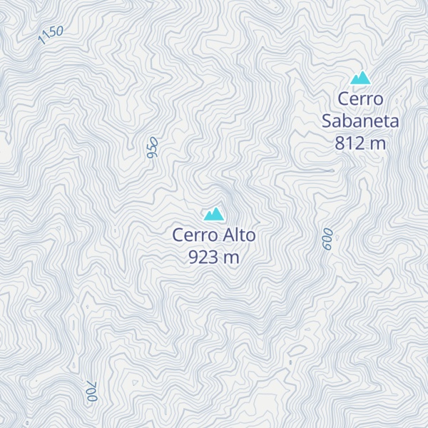 Map of Cerro Alto