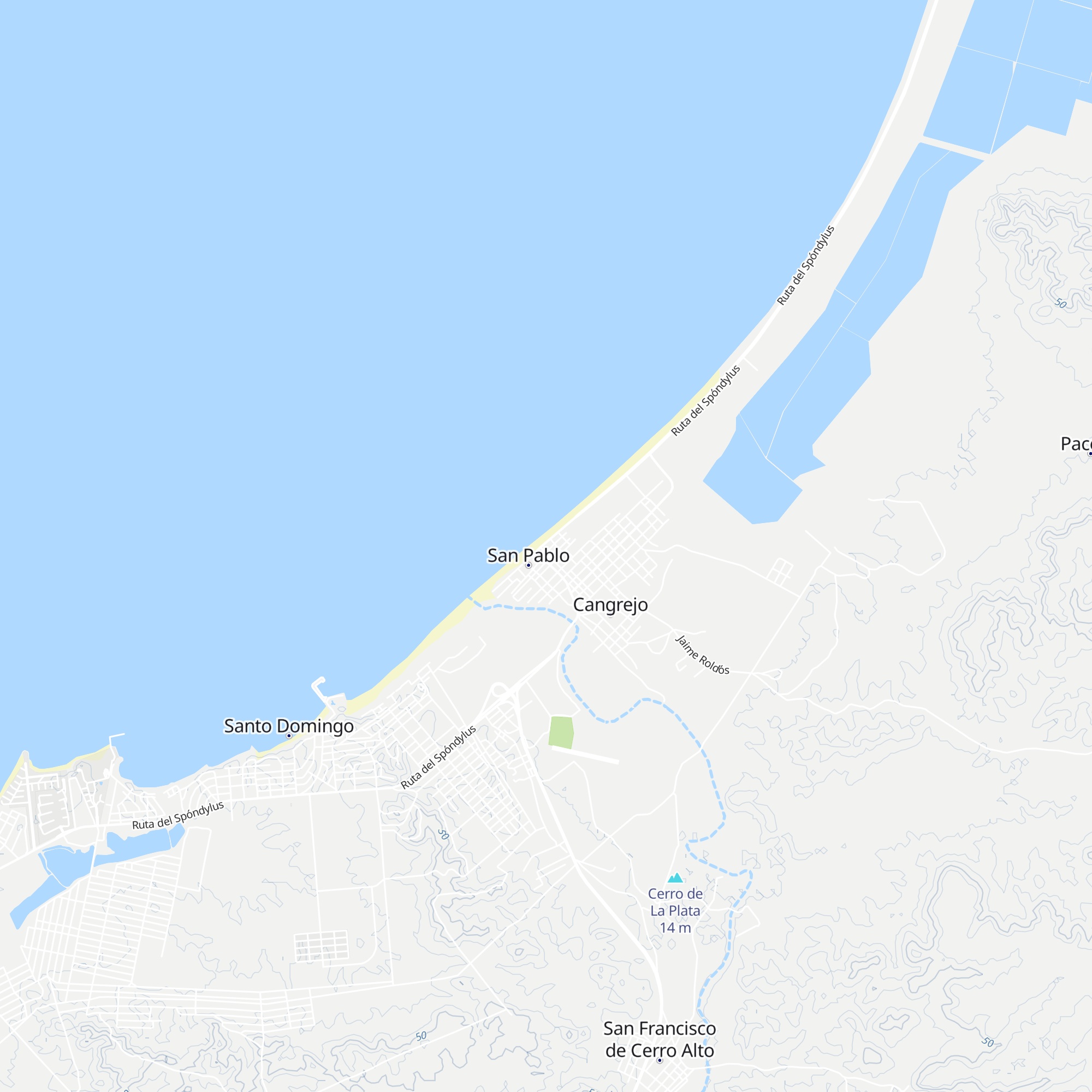 Cabañas Oasis de San Pablo map
