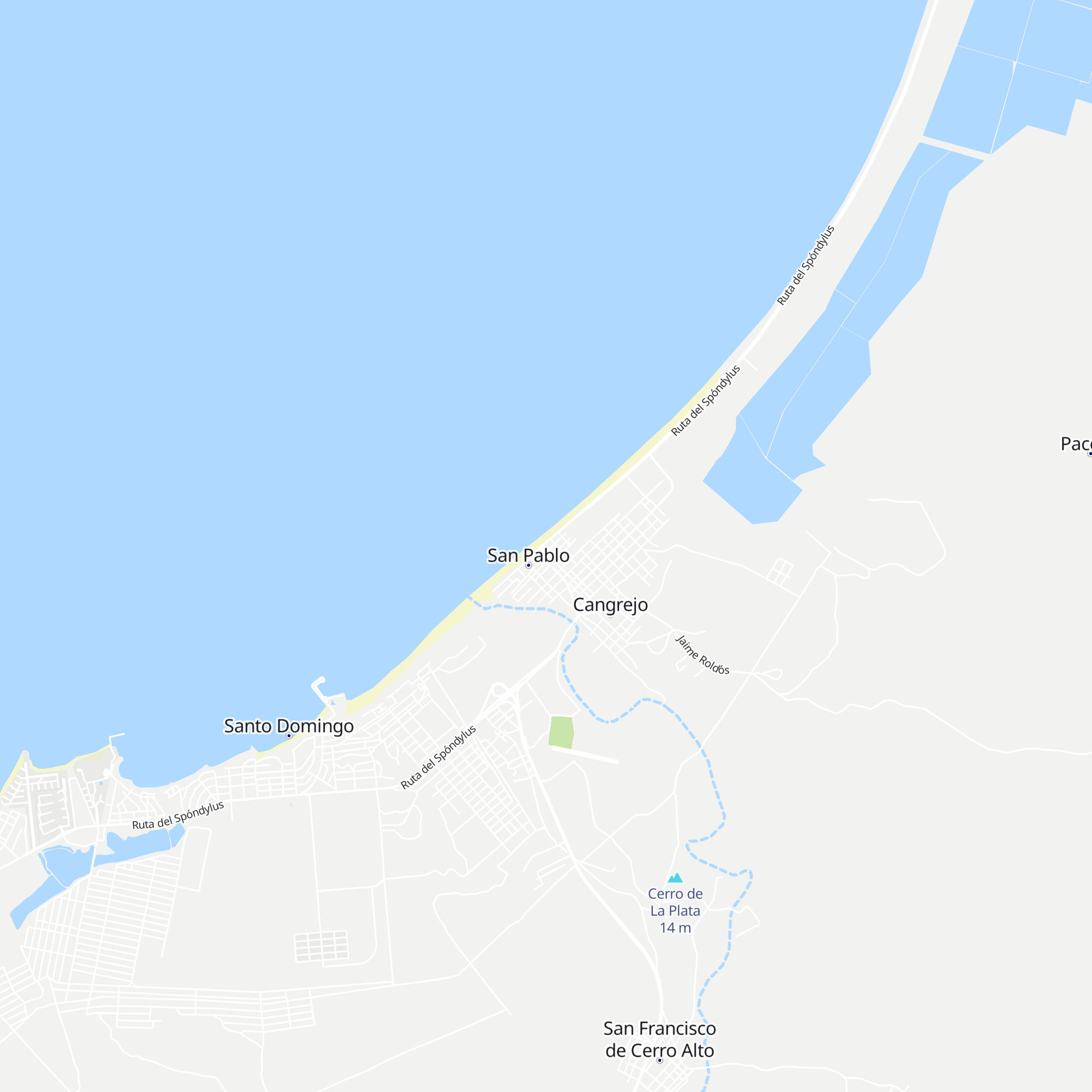 Cabañas Oasis de San Pablo map