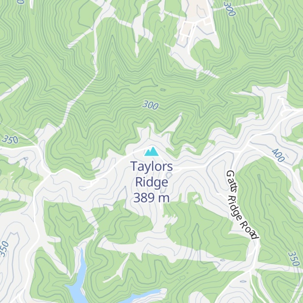 Map of Taylors Ridge