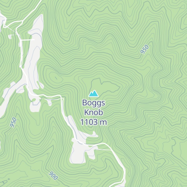 Map of Boggs Knob