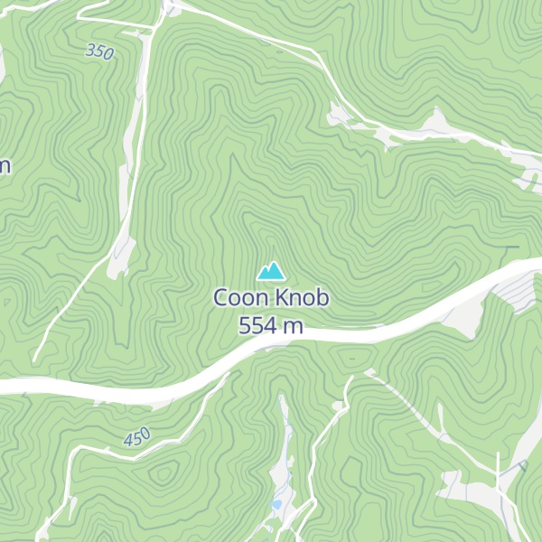 Map of Coon Knob