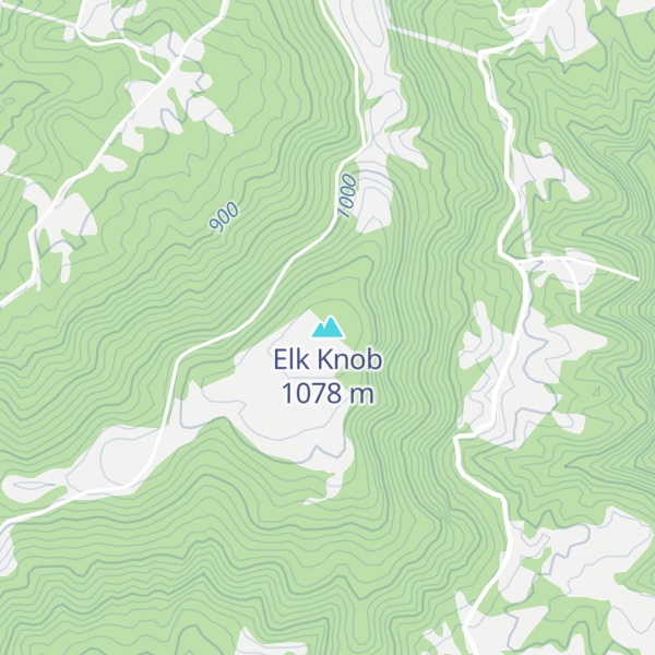 Map of Elk Knob