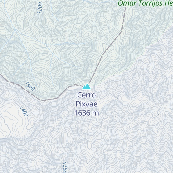 Map of Cerro Pixvae