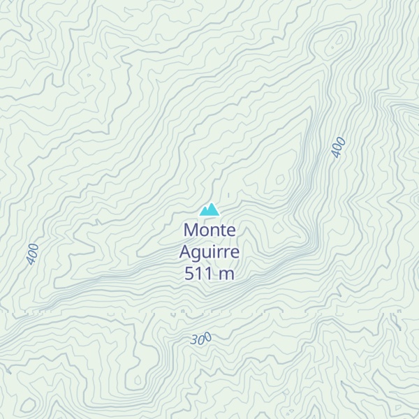 Map of Monte Aguirre
