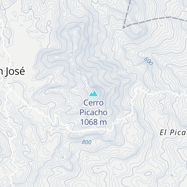 Map of Cerro Picacho
