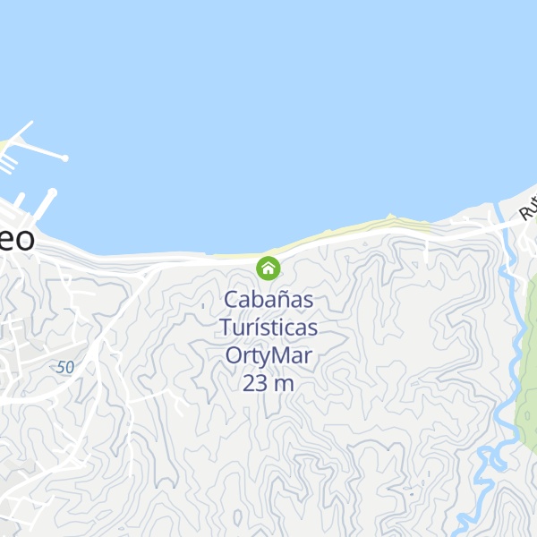 Map of Cabañas Turísticas OrtyMar