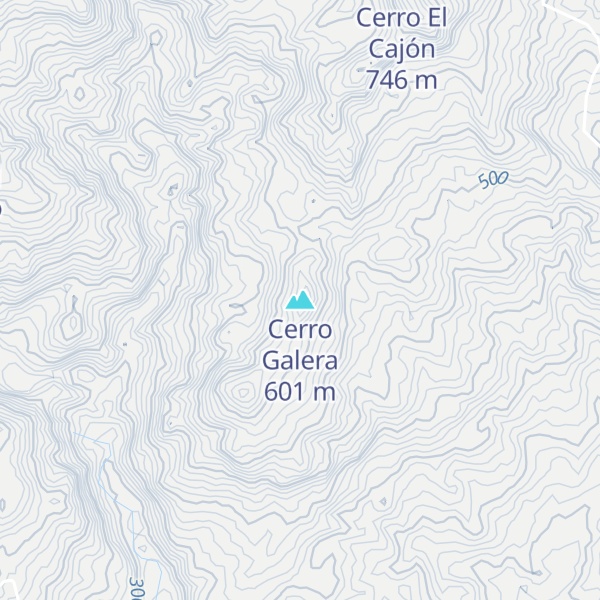 Map of Cerro Galera