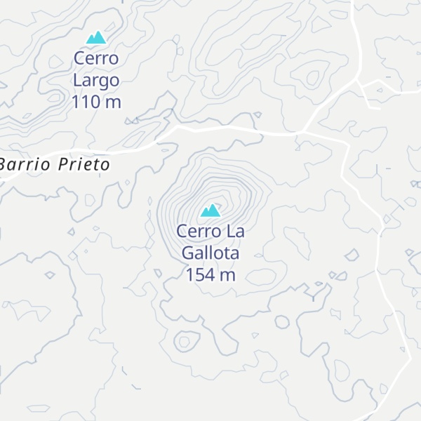 Map of Cerro La Gallota