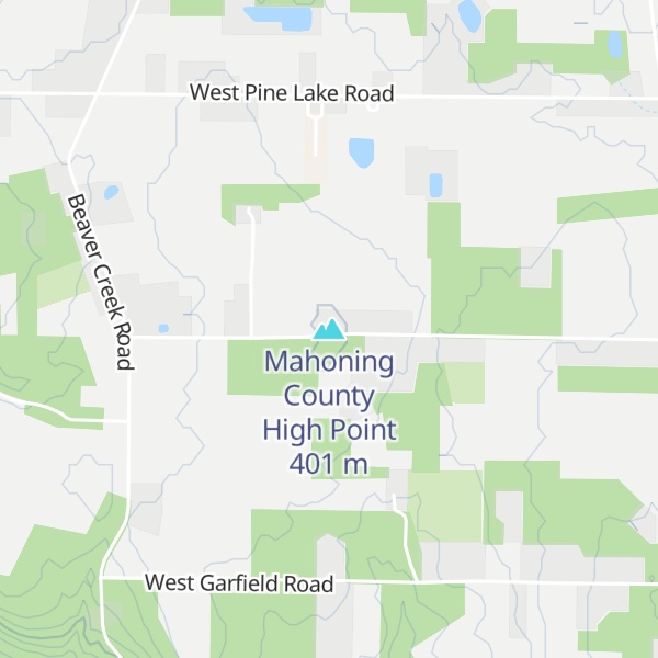 Map of Mahoning County High Point