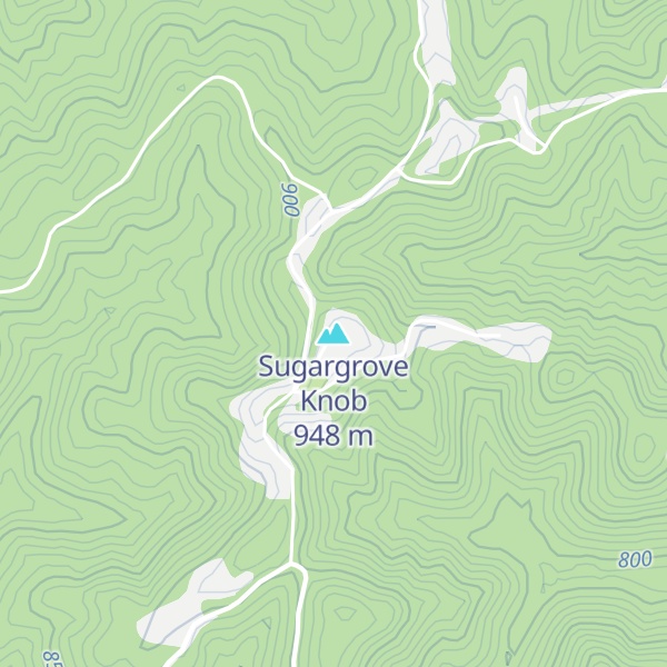Map of Sugargrove Knob