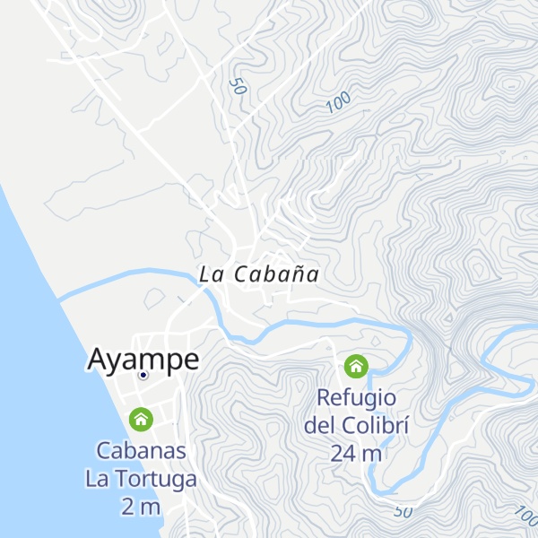 Map of Cabaña el Pacay Pizzeria