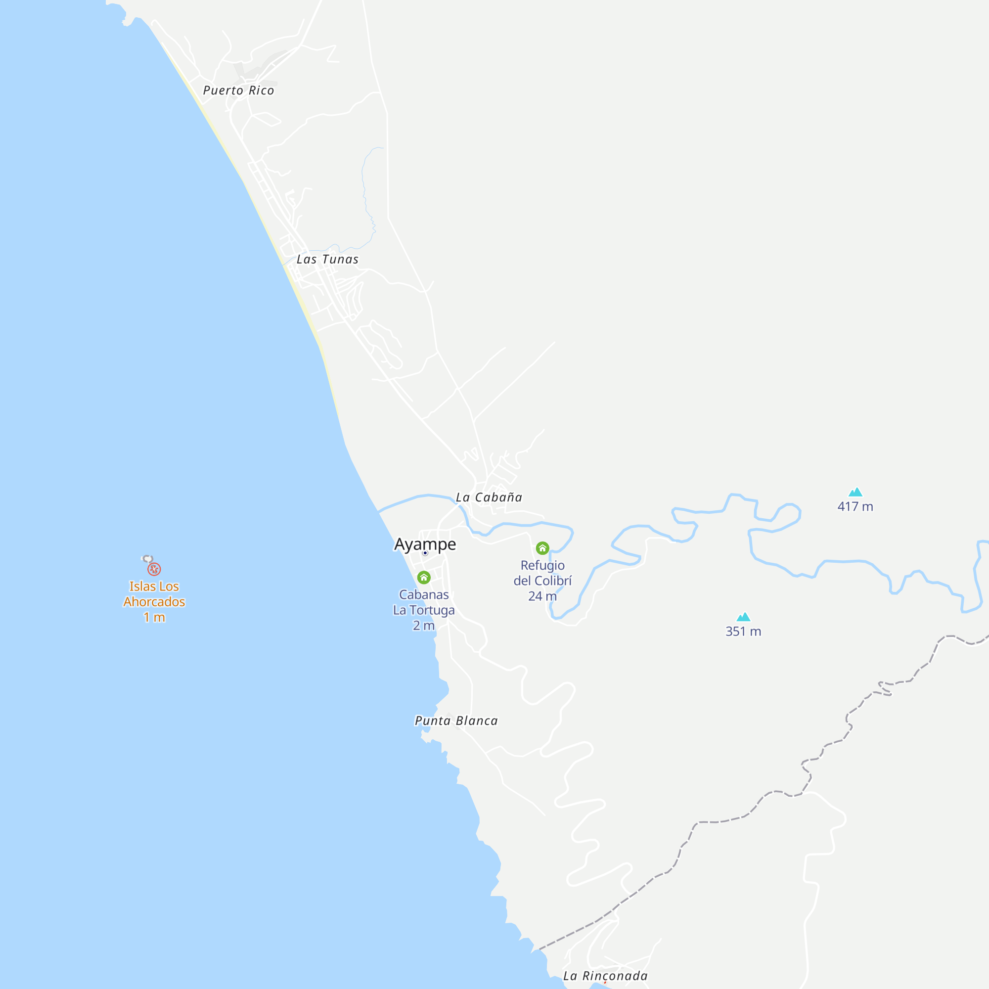 Cabaña el Pacay Pizzeria map