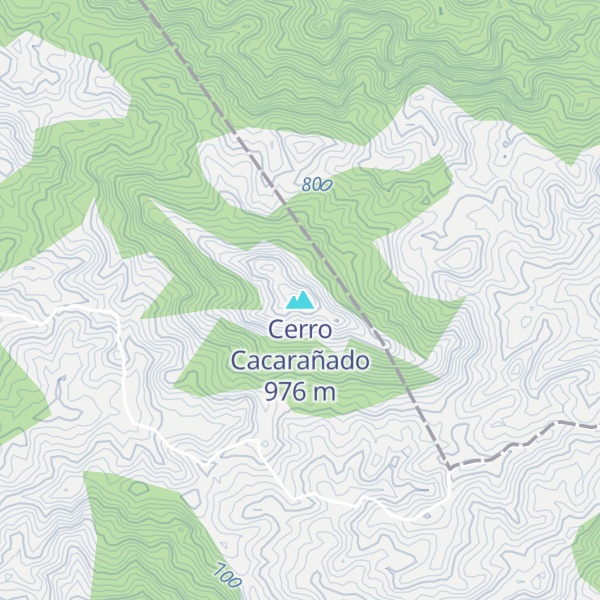 Map of Cerro Cacarañado