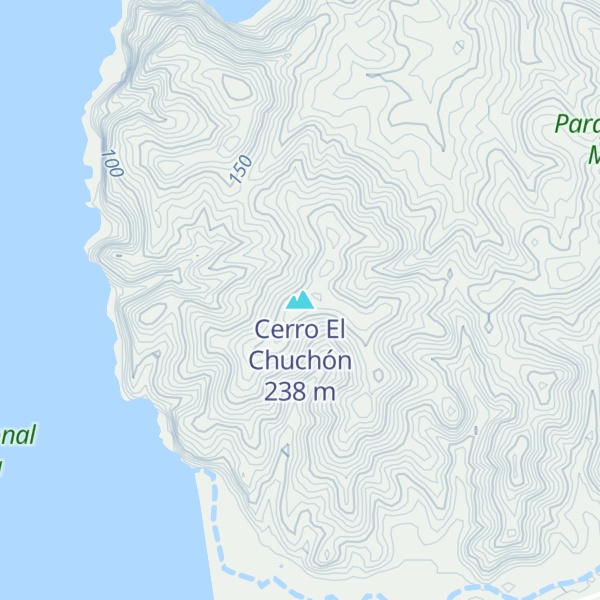 Map of Cerro El Chuchón
