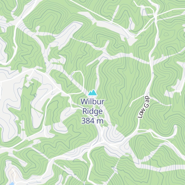 Map of Wilbur Ridge