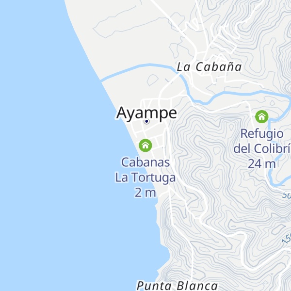 Map of Cabanas La Tortuga