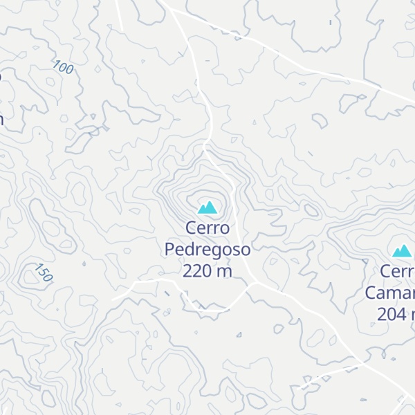Map of Cerro Pedregoso