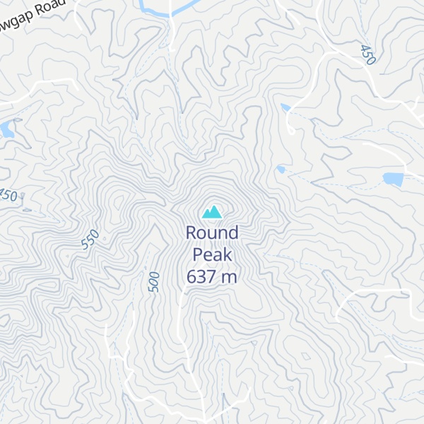 Map of Round Peak