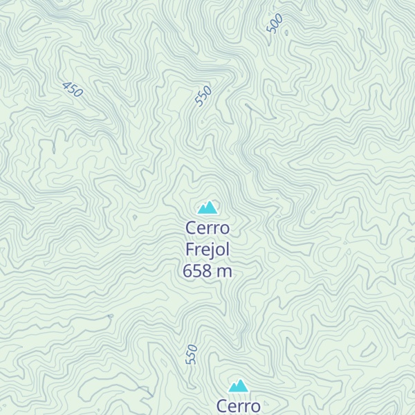 Map of Cerro Frejol